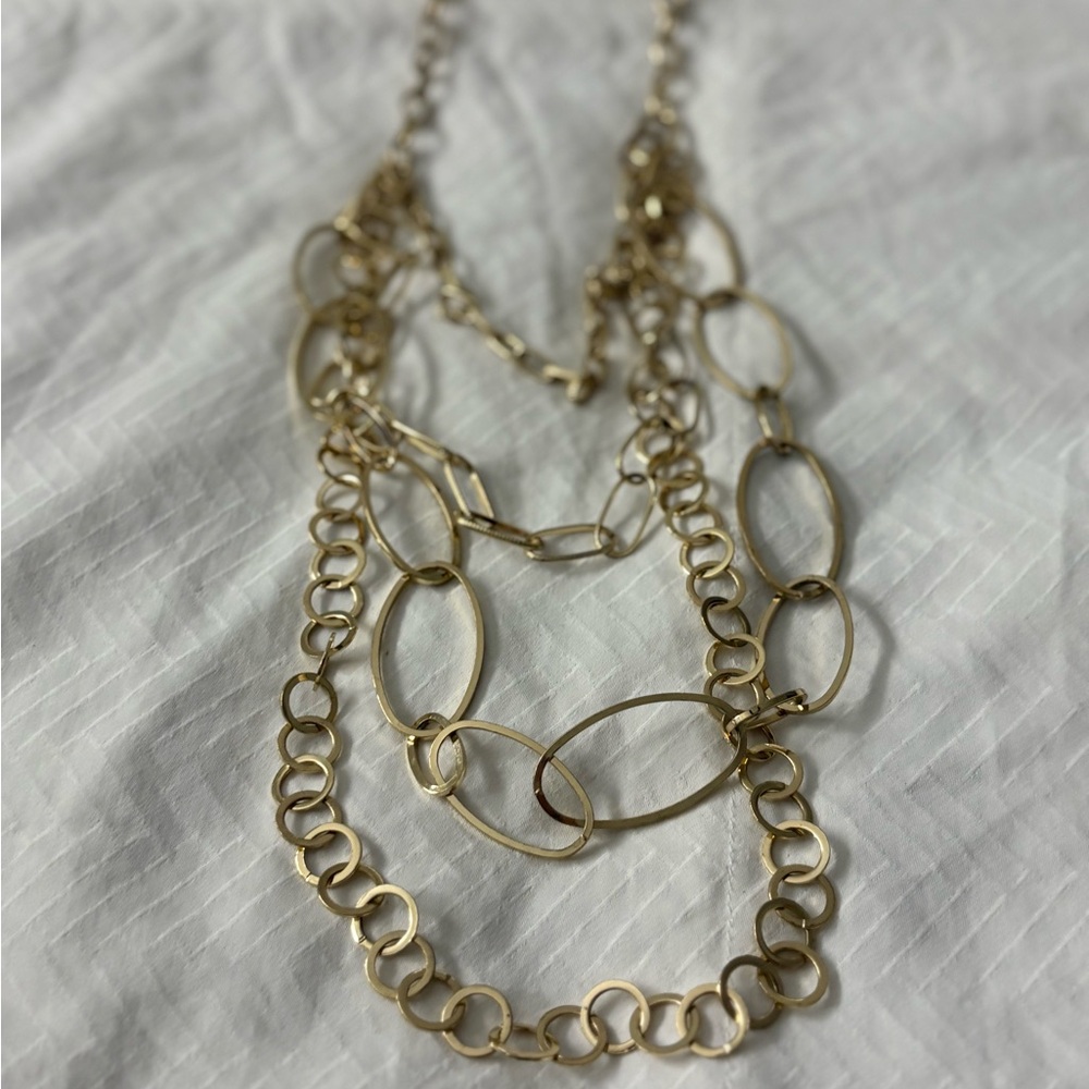 Elegant Gold Chain Necklace Trendy Layered Western Vintage